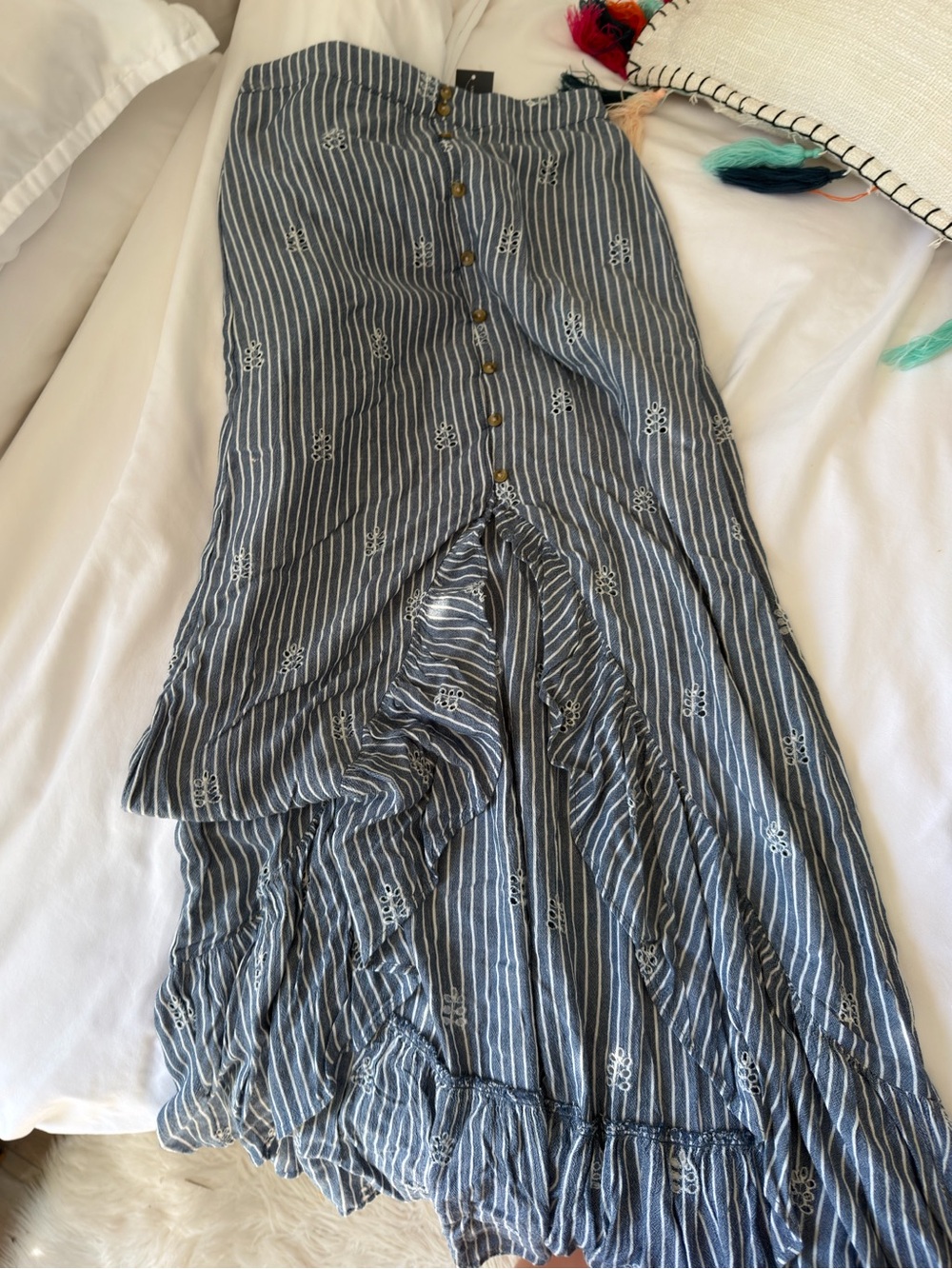 Smocked Strapless Eyelet Ruffle Summer Set - Picture 9 of 11
